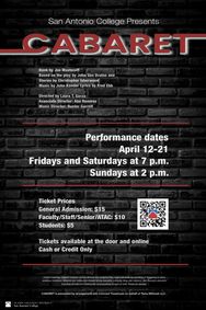 Cabaret (1998 version) show poster