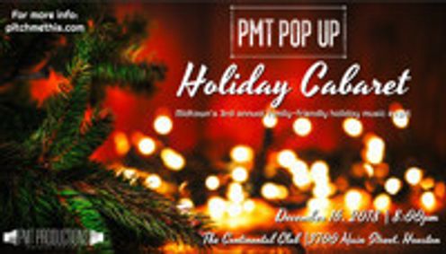 PMT Pop Up: Holiday Cabaret show poster