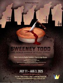 SWEENEY TODD, The Demon Barber Of Fleet Street, A Musical Thriller show poster