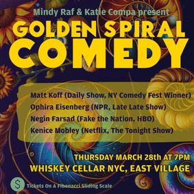 Golden Spiral Comedy show poster