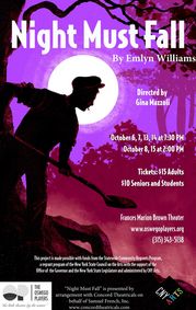 Night Must Fall show poster
