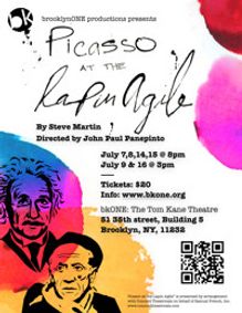 Picasso at the Lapin Agile show poster