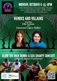 P3 Theatre's Cozy Cabaret: Heroes and Villains and Blow the Man Down: A Sea Shanty Concert show poster
