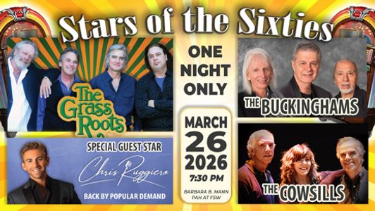 Stars of the Sixties LIVE at Barbara B. Mann Performing Arts Hall – Fort Myers, FL | March 26, 2026