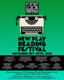 First Look Buffalo Theatre Company's 2025 NEW PLAY READING FESTIVAL show poster