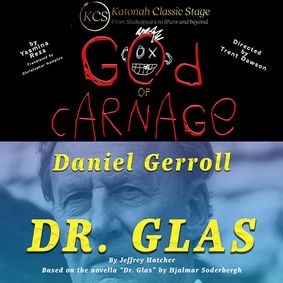 God of Carnage/Dr Glas show poster