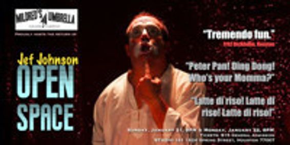 Jef Johnson in OPEN SPACE show poster