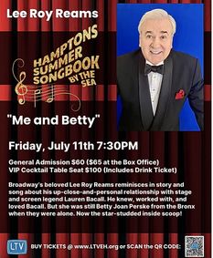 Lee Roy Reams in Me and Betty: Hamptons Summer Songbook By the Sea show poster