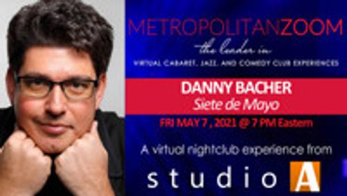 DANNY BACHER ~ Siete de Mayo show poster