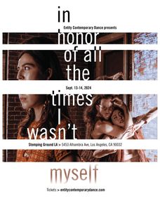 in honor of all the times I wasn't myself show poster