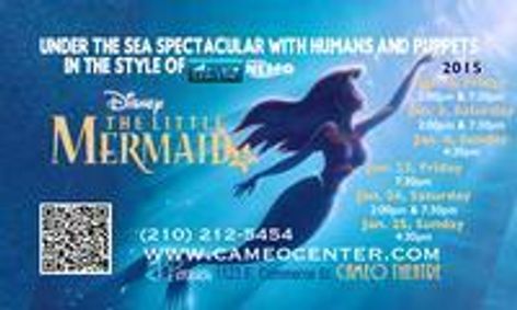 Disney's The Little Mermaid Jr. show poster