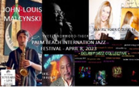 Palm Beach International Jazz Festival 2023 show poster