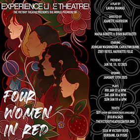 Four Women in Red show poster