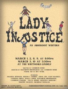Lady Injustice show poster
