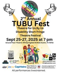 TUBU Fest: Disability Short Fringe Theatre Festival show poster