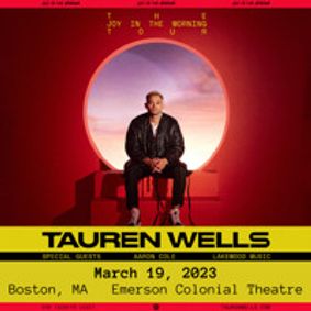 Tauren Wells: The Joy in the Morning Tour show poster