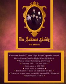 The Addams Family show poster