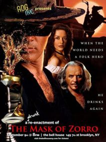 A Drinking Game NYC presents THE MASK OF ZORRO show poster