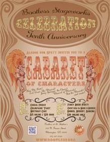 A Cabaret of Characters - Bootless Stageworks 10th Anniversary Celebration show poster