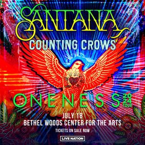Santana and Counting Crows: Oneness Tour 2024 show poster