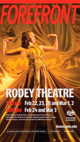 Forefront, Faculty Dance Concert, Artistic Director Amanda Hamp show poster