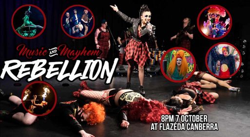 Music & Mayhem: Rebellion show poster