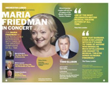 ORCHESTRA LUMOS PRESENTS MARIA FRIEDMAN IN CONCERT show poster