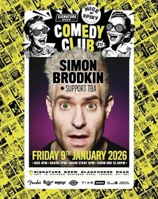 Signature Brew Comedy Club: Simon Brodkin On January 09, 2026 show poster