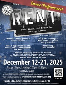 Jonathan Larson's RENT show poster