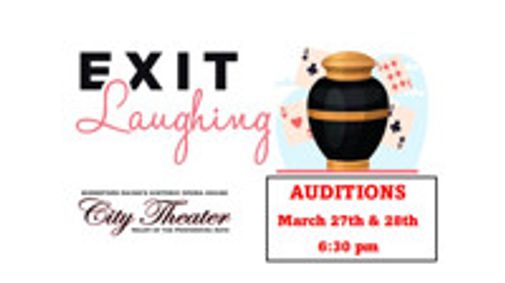 Auditions: Exit Laughing show poster