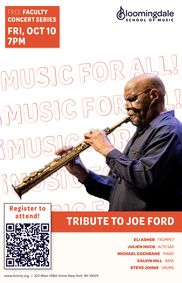Tribute to Joe Ford show poster