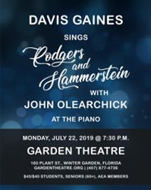 Davis Gaines sings Rodgers and Hammerstein, with John Olearchick at the Piano