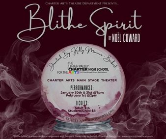 Blithe Spirit by Noël Coward show poster