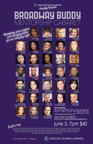 Broadway Buddy Mentorship Cabaret show poster
