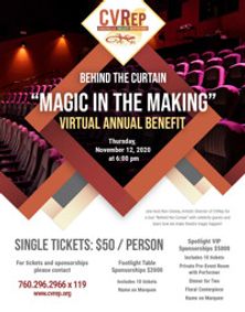 CVRep Magic In The Making Virtual Benefit show poster