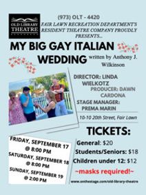 My Big Gay Italian Wedding show poster