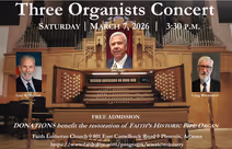 Three Organists Concert - Benefit