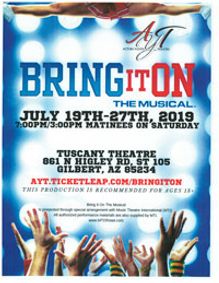 BRING IT ON show poster