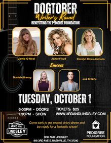 DOGTOBER Writers Round show poster