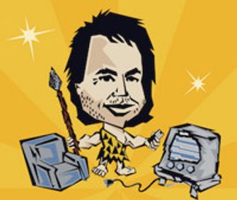 Defending the Caveman show poster