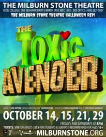 THE TOXIC AVENGER THE MUSICAL show poster