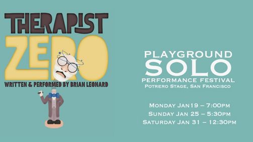 Therapist Zero at Playground Solo Performance Festival show poster