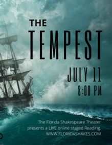 Staged reading of The Tempest show poster