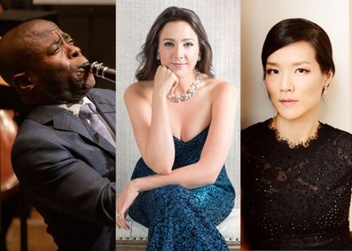 Clarinetist Anthony McGill with Susanna Phillips and Myra Huang show poster