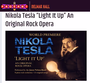 Nikola Tesla  show poster