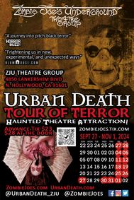 Urban Death - Tour of Terror! show poster