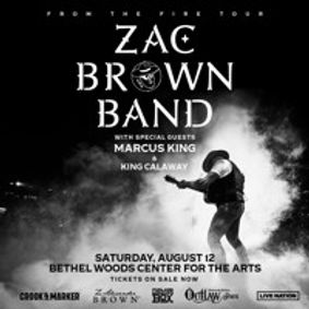 Zac Brown Band with Marcus King & King Calaway show poster