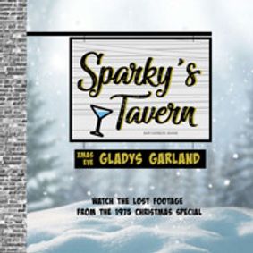 Gladys Garland at Sparky's Tavern Christmas Eve 1975 show poster