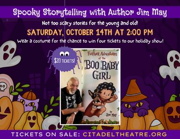 Spooky Storytelling with Author Jim May show poster