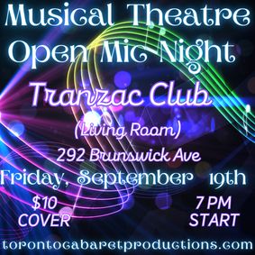 Musical Theartre Open Mic  show poster